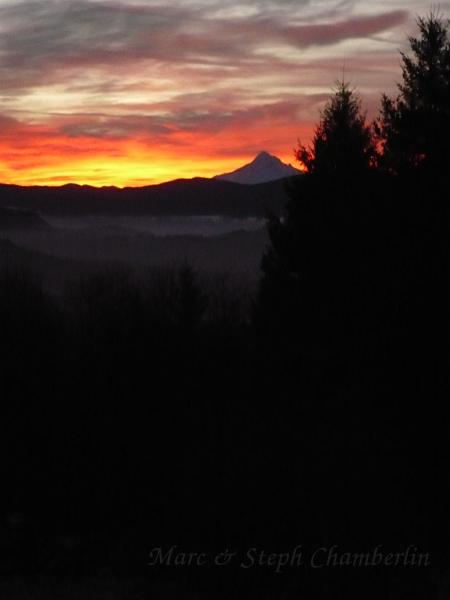 P1010915.jpg - Sunset behind Mt Hood